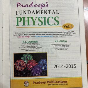 Pradeep’s Fundamental Physics VOL 1 & 2 - class XI