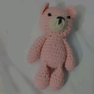 Pink Crochet Teddy