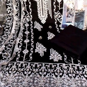 Fancy Pakistani Suit Black