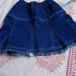 Denim Skirt For Girls