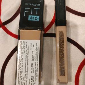 Maybelline NewYork Fitme Foundation And Concealer