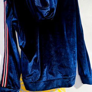 Blue Velvet Hoodie