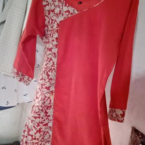 Kurti With Kalamkari Design