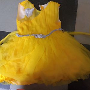 Diwali Offer Pretty Yellow Frock