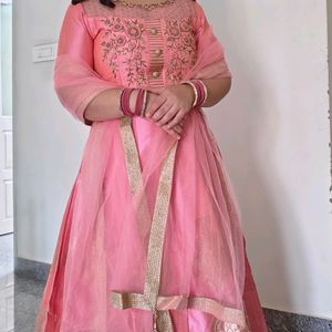 Anarkali Gown With Dupatta