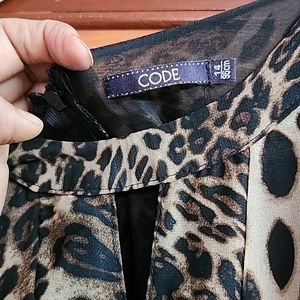 Tiger Print Branded Jumpsuit