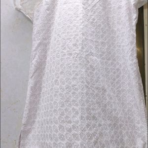 White Chikankari Kurti