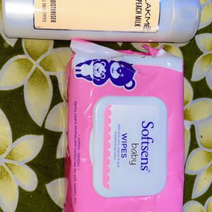 Unused Combo Of Wipes & Lotion In Just ₹500