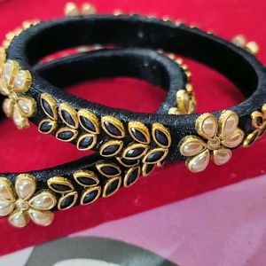 Combo Of 10 Handmade Silk Thread Bangles