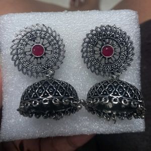 Silver Jhumka