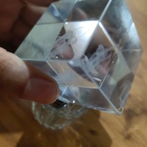 you will get two Cube of 3d Crystal with stand