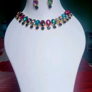 Glass Stone Necklace