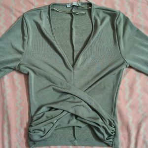 Grey Party Wear Top