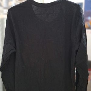 Men's Plain Black [Xl] Regular Fit Size T-shirt