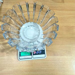 Studio Nova Crystal Glass Heavy Hostess Bowl