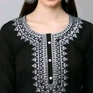 New Black Kurti Set