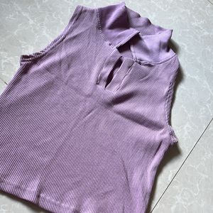 Lavender Crop Top