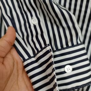 H&M Black & White Formal Shirt For Women's