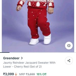 Kids Unisex Greendeer Winter Set