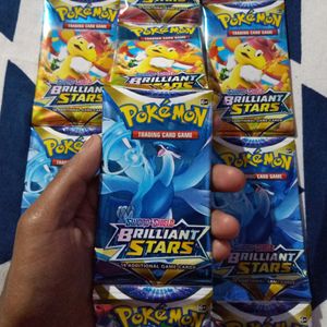 12 Packet 96 Pokemon V Cards Brilliant Stars