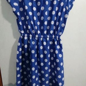 Blue Polka Dot Dress