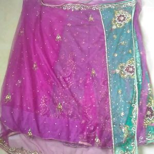 Partywear Ghagra Saree