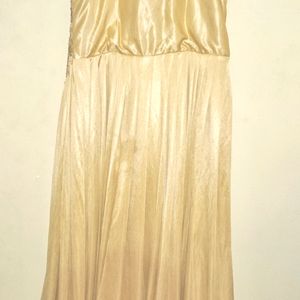 Golden Silk Gown