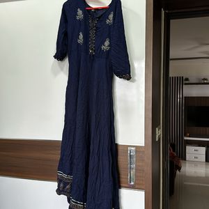 Navy Blue Kurta