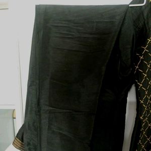 Men's Party Wear Black Kurta Pajama