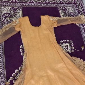 Golden Anarkali Available In Offer