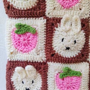 Crochet Miffy-Strawberry 🍓 Tote Bag