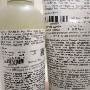 A mild shampoo & Conditioner Coconut Oil and Amino