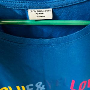 Pure Cotton Blue T-shirt