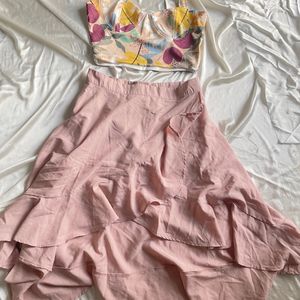 Ewa Young Skirt And Crop Top Coord Set