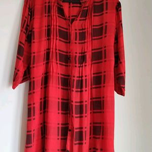 Red Daily Wear Tunic