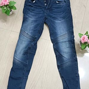 MAX Navy Blue Unique Jeans For Boys