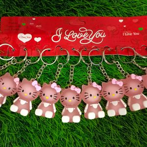 Set Of 12 Hello Kitty Keychains