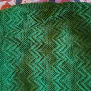 Green Hand Made Sweater