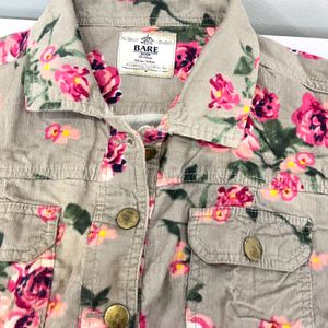 USA Bought Corduroy Floral Jacket