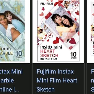 Instax Mini Heart Sheets