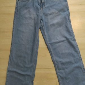 Mens Straight Leg Light Blue Jeans