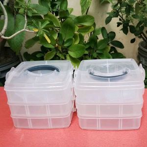 🆕🆕COMBO OF 2 PLASTIC JEWELLERY ORGANISERS