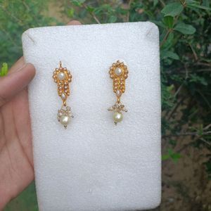 Once Used , New Gold Earrings For Sarees ❤️🩵❤️‍🔥