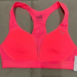 PUMAWomen Sports Lightly Padded Bra (Pink)