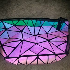 Holographic Reflective sling Clutches