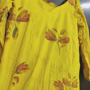 Yellow Cotton Top For Girl Or Woman 40 Bust