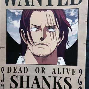 One Piece Shanks Wanted Poster