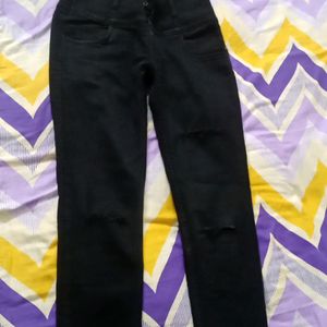 New Black Burn Out Jeans