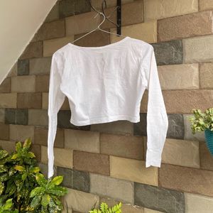 White Crop Top