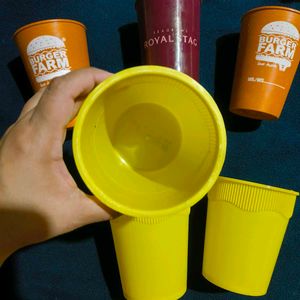 6 Reusable Cups + 1 Plastic Container